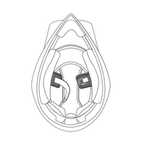 AGV AX9 Removable Chinstrap Pad - Grey