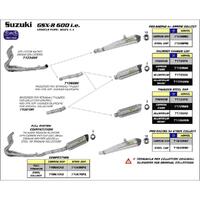 Arrow Link Pipe for Suz GSX-R600/750 ('08-10) in SS