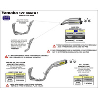 Arrow Racing 4:2:1:2 Header for Yam YZF R1 ('09-10) in SS