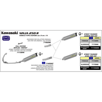 ARROW 71402MI [AOE]: LINK PIPE SST RE 71739 - KA NINJA 250R 08>12