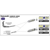 Arrow Link Pipe (for 71795 mufflers) for Kaw Versys 1000 ('12-16) in SS