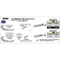 Arrow Link Pipe (for Maxi Race-Tech mufflers) for BMW R 1200GS ('10-12) in SS