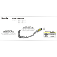 Arrow Honda CBR1000RR '12-13 4:2:1 Stainless Steel Collectors Exhaust