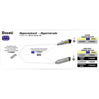 ARROW 71490MI [RAS]: LINK PIPE N-C Stainless steel - DU HYPER MTRD & STDA 821/939