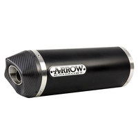ARROW 71744AKN Silencer - RACE-TECH Aluminium Dark with Carbon End Cap - APRILIA RSV 4R & TUONO V4