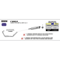 ARROW 71746AKN Silencer - MAXI RACE-TECH Aluminium Dark with Carbon End Cap - BMW F 800R
