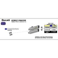 Arrow Race-Tech Muffler for Duc Street Fighter ('09-14) in Titanium w/CF Cap