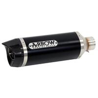 Arrow Thunder Muffler for KTM Duke 390 ('13) in Alum. Dark w/CF Cap