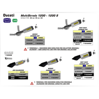 ARROW 71832AKN Silencer - INDY RACE Aluminium Dark with Carbon End Cap - DUCATI MultiStrada 1200