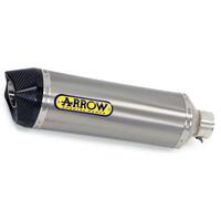 Arrow Race-Tech Muffler for Kaw Ninja/Versys/Z 650 ('17-) in Alum. Silver w/CF Cap