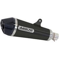 Arrow X-Kone Muffler for Kaw Ninja 650, Versys 650, Z 650 in Nichrom Dark w/CF Cap