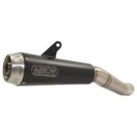 Arrow Pro-Race Muffler for Kaw Z900 ('17-19) in Nichrom Black w/St Cap