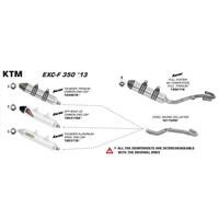 Arrow Header for KTM EXC-F 350 ('12-14), EXC-F 250 ('14) in SS