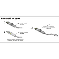 Arrow MX Comp. Full-System (Ti. w/ Ti. Muf) for Kaw KX 250F ('09-13)