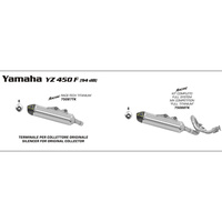 Arrow Yamaha YZ 450F '10-12 Titanium Full-System Carbon Cap Exhaust