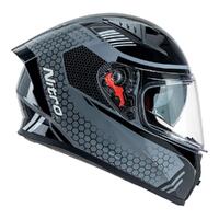 Nitro N501 DVS Road Helmet - Black/Grey [Size: 2XL]
