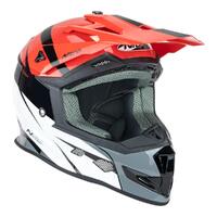 Nitro MX700 MX Helmet - Recoil Red/Blk/White [Size: L]