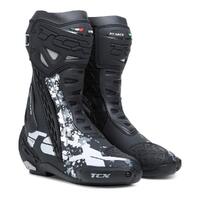 TCX RT-Race Racing Boots - Black/White/Grey