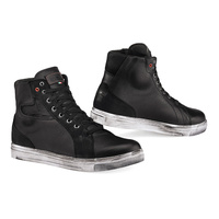 TCX Street Ace Waterproof Commuting Sneaker, Full Grain Leather w/ Suede Inserts Black