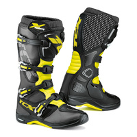 TCX X-Helium Michelin MX/Enduro Mid Level Racing Boot, Microfibre/Polyurethane Black/Fluoro Yellow