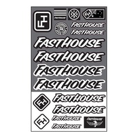 FH 19 AU STICKER SHEET Black & White 22CM X 36CM ASSORTED LOGOS