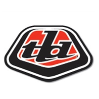 TLD ICON STICKER Red/BLK 3.5" 25 PACK