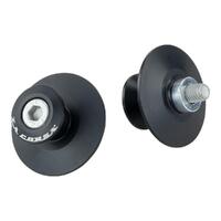 La Corsa Rear Stand Pick Up Knobs - Curved - Black - 8mm