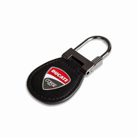 Ducati Corse Paddock Leather Keyring
