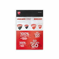 Ducati 100% Ducatista Stickers
