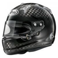 Arai GP-7 SRC Carbon Black With M6 Hans Helmet