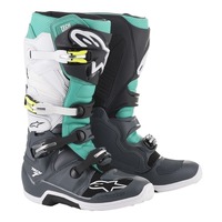Alpinestars Tech 7 2014 Boots - Dark Grey/Teal/White