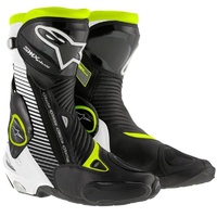 Alpinestars SMX Plus Black/White/Fluro Yellow Performance Riding Road Boots