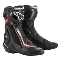 Black/White/Fluro Red