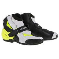 Alpinestars SMX 1R Vented White/Black/Yellow Performance Riding Road Boots