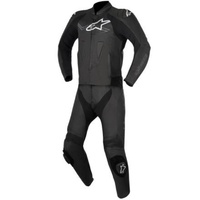 Alpinestars Challenger V2 Black 2 Piece Leather Racing Suit