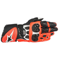 Alpinestars GP Plus R Black/White/Fluro Red Performance Riding Road Gloves