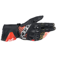 Black/White/Fluro Red