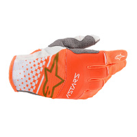 Alpinestars 2020 Techstar GlovesWhite Fluro Orange Gold /56