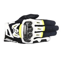 Alpinestars Smx 2 Air Carbon  V2 GlovesBlack White Fluro Yellow