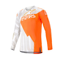 Alpinestars 2020 Techstar Fctry Metal JrsyWhite Fluro Orange Gold /58