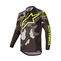 Alpinestars 2020 Racer Tactical JerseyBlack Grey Camo Fluro Yellow  /64
