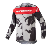 Grey Camo/Red