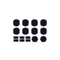 Hinge Neoprene Padding 3&5 mm | Black