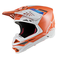 Alpinestars Supertech Sm8 Contact Helmet Orange/White/Grey
