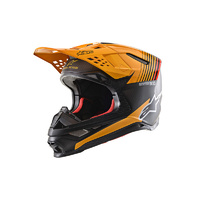 Alpinestars Supertech Sm10 Dyno Helmet Ece Black/Carbon Orange Matte & Gloss