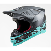 Alpinestars Supertech Sm8 Radium Helmet Matte Black/Teal