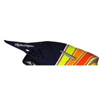 SM10 Tld Visor Ed25 ECE06 | Dark-Blue Orange Fluro-Yellow Red Glossy