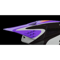 (MX26) SM3 Jettson Youth Visor ECE 22 | Gray Purple Black/Glossy