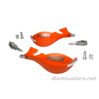 Barkbusters Ego Mini Orange Handguards with Two Point Straight Mount