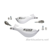 Barkbusters Ego Mini White Handguards with Two Point Straight Mount